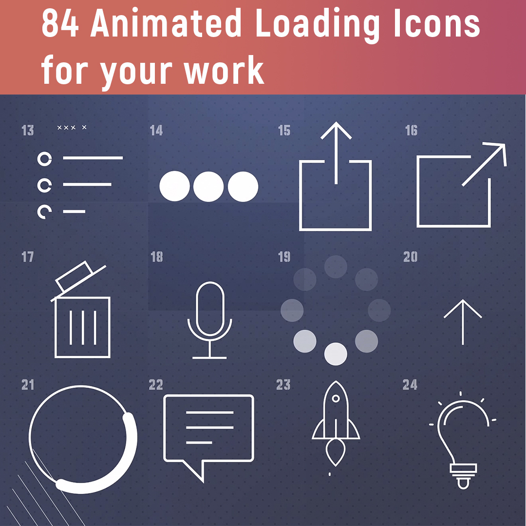84 Animated Loading Icons Mega Pack Video Effects Picture 7