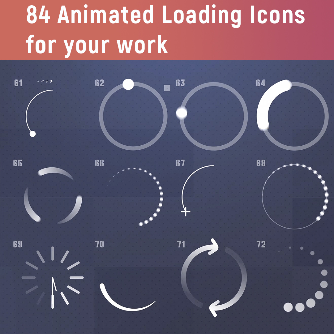 84 Animated Loading Icons Mega Pack Video Effects Picture 3